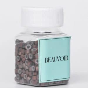 Beauvoir Hair Aluminum Silicon Lined Beads Caramel
