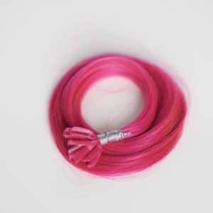 Beauvoir Hair K-Tip 16" Pro Blend  Vivid #45/42 Solid Hot Pink